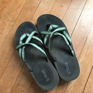 Teva wedge flip flops